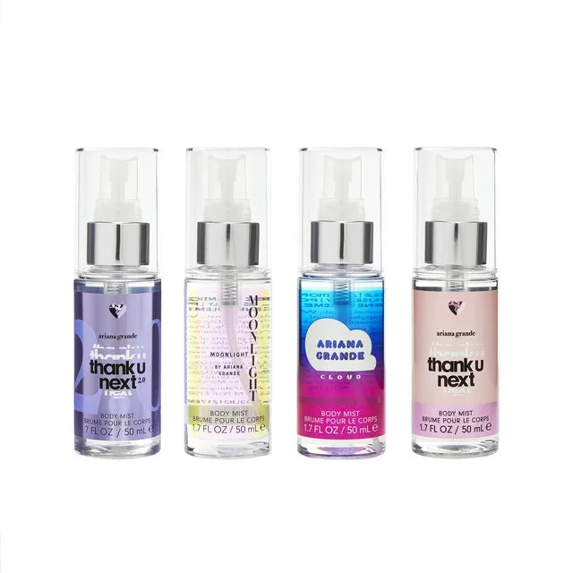 ARIANA GRANDE 4 PCS Body Mist SET THANK U NEXT 2.0 1.7oz 50ML CLOUD Aroma Pier Inc