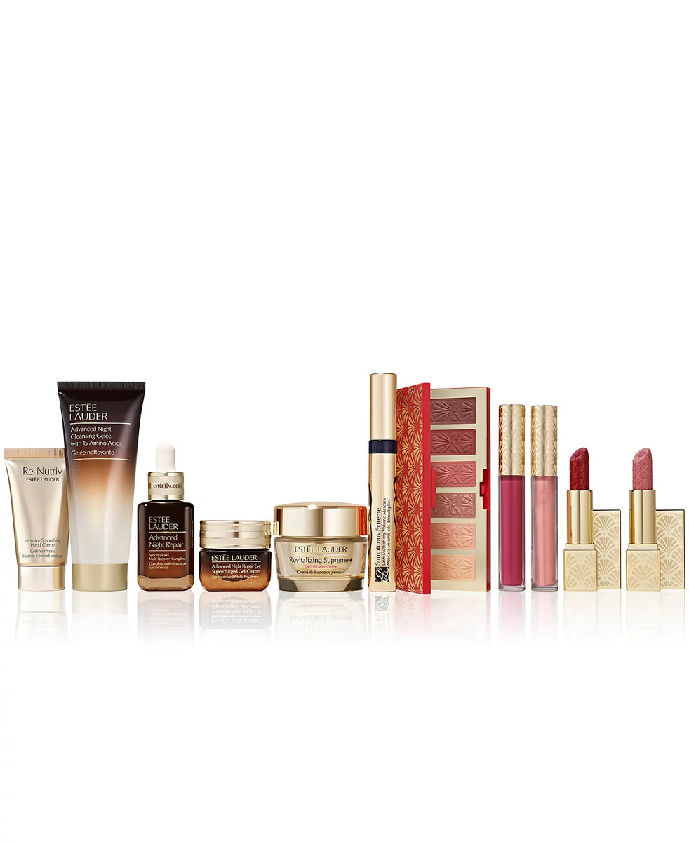 Estee Lauder Holiday Makeup Kit Gift Set 9 FULL SIZE Items