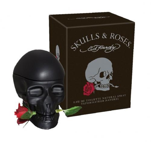 ED HARDY SKULLS & ROSES 2.5 oz EAU DE TOILETTE SPRAY FOR MEN