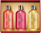 Molton Brown Floral & Spicy Body Care Bath & Shower Gel Collection Heavenly Gingerlily + Fiery Pink Pepper + Flora Luminare