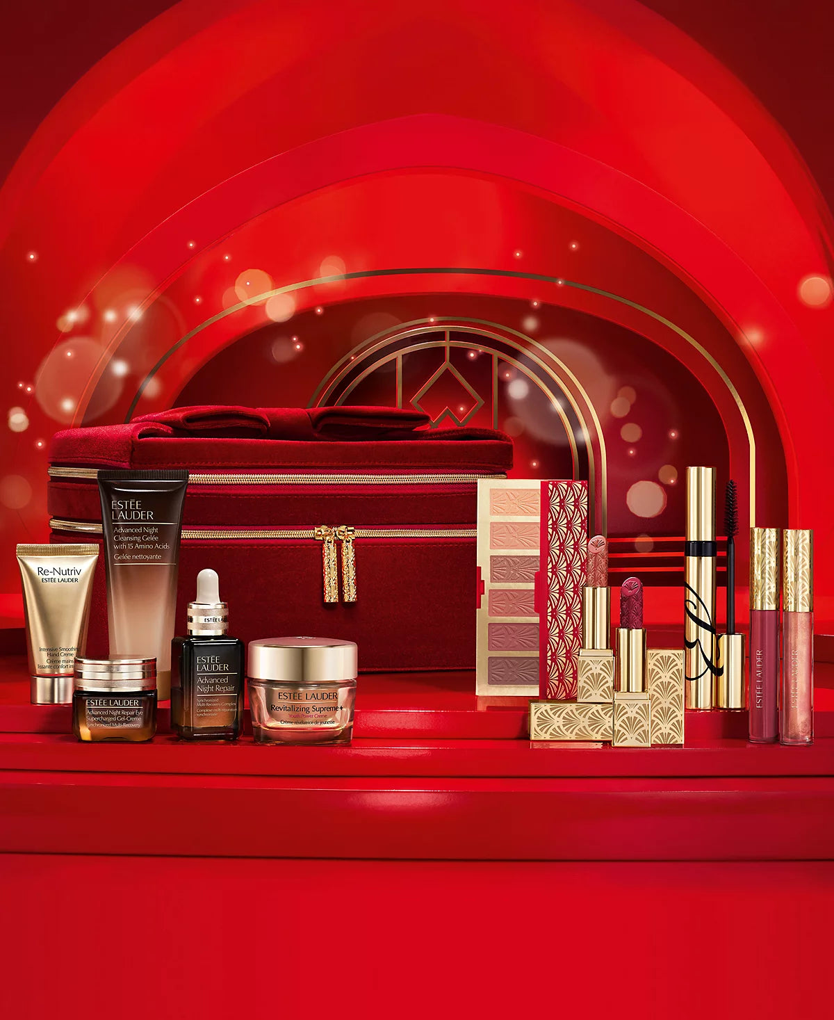 Estee Lauder Holiday Makeup Kit Gift Set 9 FULL SIZE Items Estee Lauder Holiday Makeup Kit Gift Set 9 FULL SIZE Items
