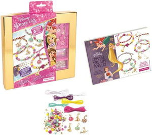 Disney Princess Crystal Dreams Jewelry Kit - DIY Bead & Charm Bracelet Set with Swarovski Crystals, Includes Supplies & Exclusive Princess Book - Create 6 Bracelets, Ages 8 and Up