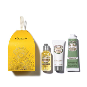 L'OCCITANE Almond Holiday Ornament Gift Set for Comforted & Nourished Skin