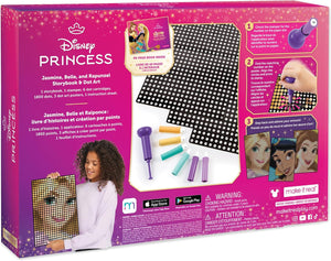 Disney Stamp to Reveal - Jasmine, Belle, Rapunzel Storybook & Dot Art - DIY 3 Princess Dot Posters, Craft, Girls & Kids Ages 6+