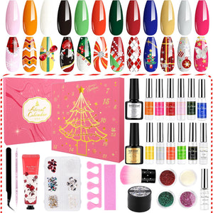 Nail polish set advent calendar women teen girls, Beauty advent calendar for adults women teen girls Christmas gifts for women adults teen girls