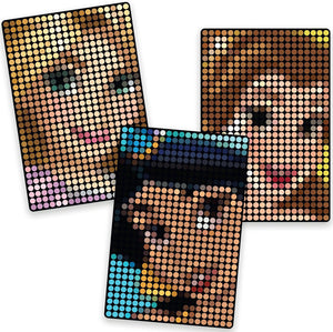 Disney Stamp to Reveal - Jasmine, Belle, Rapunzel Storybook & Dot Art - DIY 3 Princess Dot Posters, Craft, Girls & Kids Ages 6+