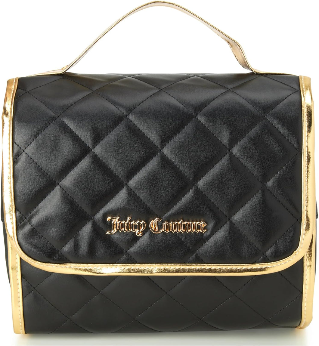 Juicy Couture Women's Hanging Cosmetics Bag - Travel Makeup and Toiletries Train Case Organizer