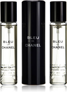 Chanel Bleu de Chanel - 3 Piece Travel Spray Refill (3 x 20 ml / 0.7 oz Refills) Eau de Toilette