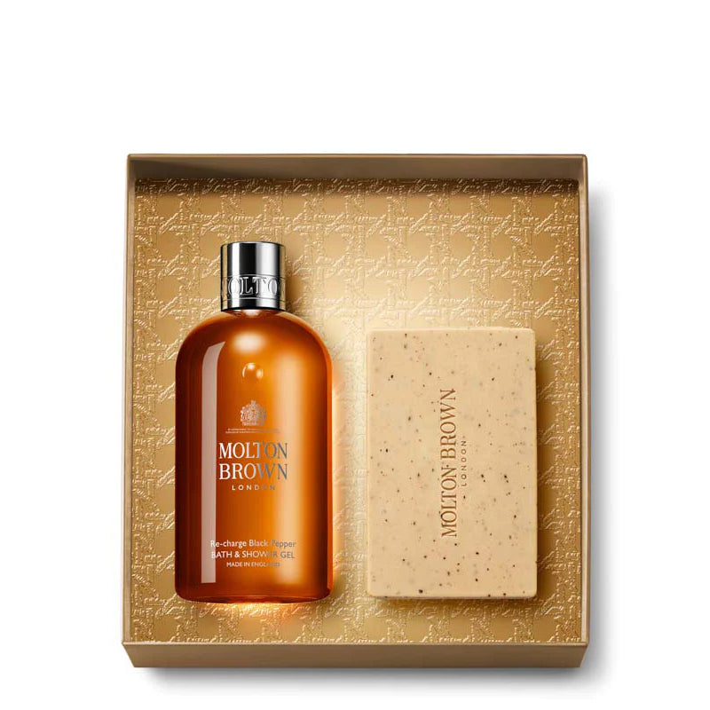 MOLTON BROWN Re-Charge Black Pepper Body Care Collection Set (Full Size)