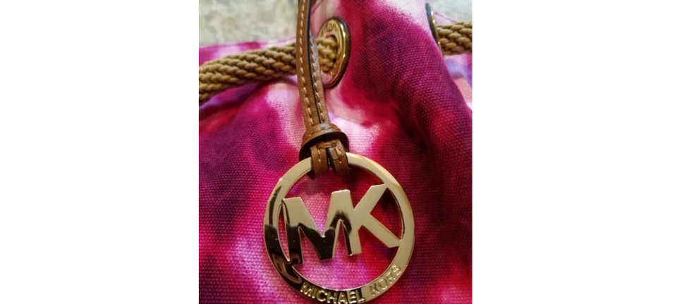 Michael Kors pink tie dye canvas tote Limited Edition