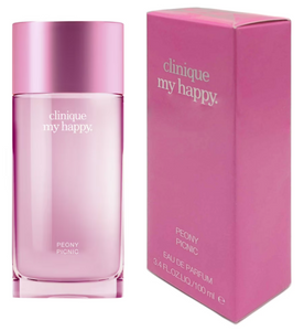 CLINIQUE MY HAPPY Peony Picnic 3.4 oz PARFUM SPRAY FOR WOMEN Limited Edition (Rare)