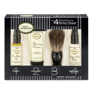 Art of Shaving Unscented Starter Kit 4 Elements of the Perfect Shave