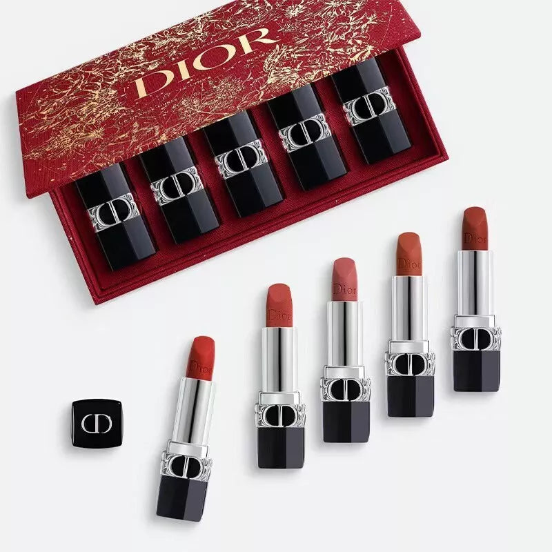 Christian Dior Rouge Dior 口紅ミニサイズセット 3 Mini Rouge Dior Lipsticks in a Makeup Set | DIOR VN