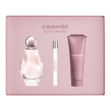 KYLIE JENNER COSMIC 3 PCS SET FOR WOMEN: 3.4 oz EAU DE PARFUM SPRAY + 2.5 oz BODY LOTION + 0.33 oz Travel Spray