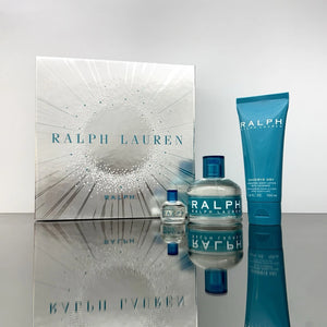 Ralph by Ralph Lauren 3 PCS SET FOR WOMEN: 3.4 OZ EAU DE TOILETTE SPRAY + 0.25 oz Mini/Travel EDT + 3.4 OZ BODY LOTION
