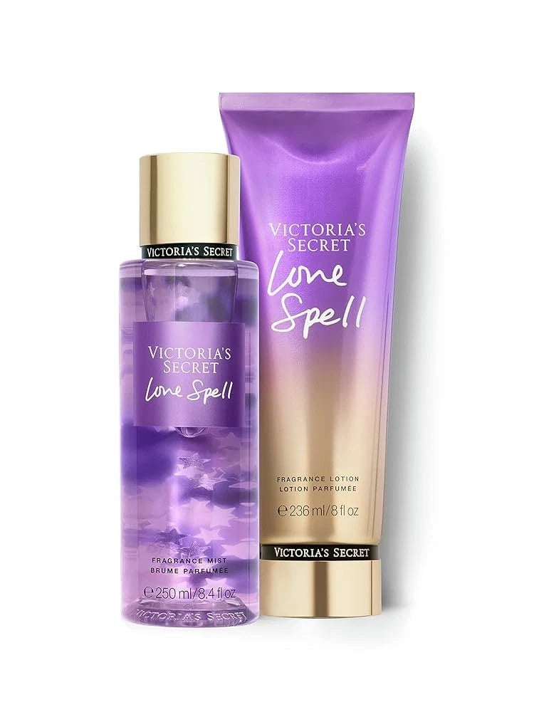 LOVE SPELL Body Mist and Lotion Set by Victoria's Secret (Full Size)