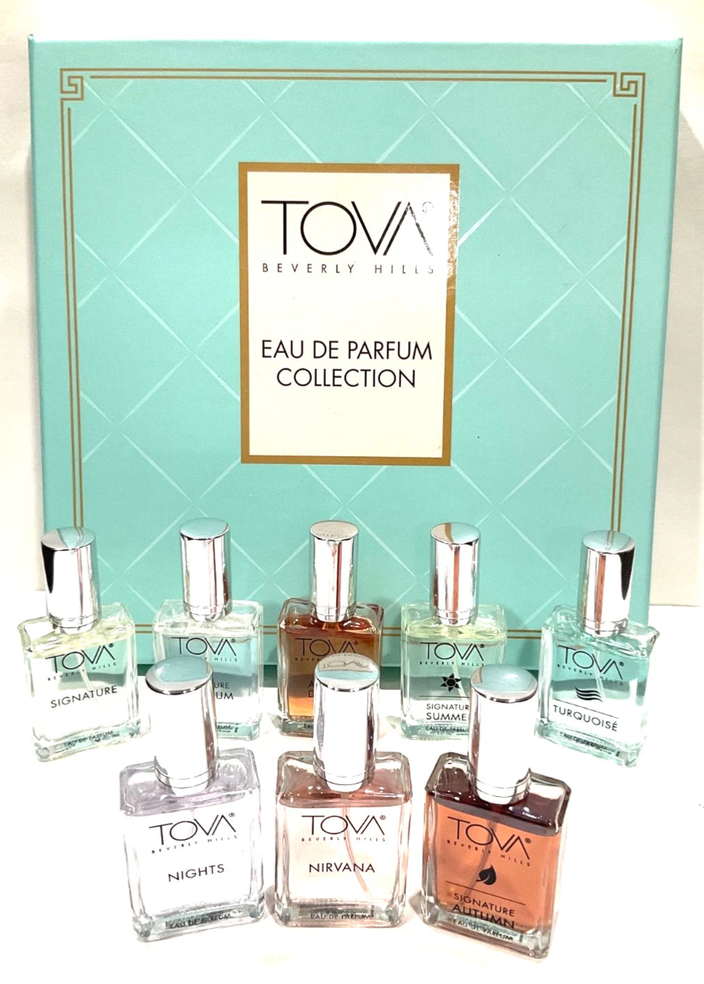 TOVA Beverly Hills Eau De Parfum Collection 8 pcs 0.5 oz each Gift Set
