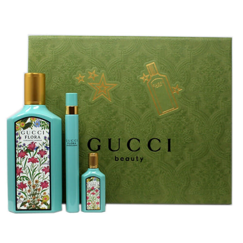 GUCCI FLORA GORGEOUS JASMINE 3 PCS Eau de Parfum Gift SET FOR WOMEN