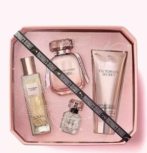 Victoria Secret Bombshell Seduction 4 Piece Gift Set: 1.7 oz Eau De Parfum Spray + 0.25 oz Eau de Parfum Mini + 1.7 oz Fragrance Oil + 3.4 oz Shower Gel