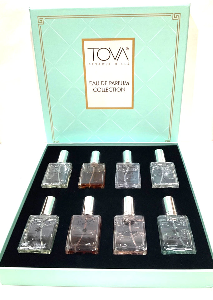 TOVA Beverly Hills Eau De Parfum Collection 8 pcs 0.5 oz each Gift Set