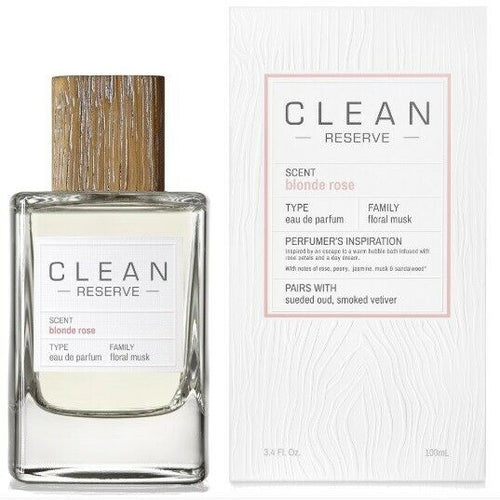 Clean Reserve Blonde Rose 3.4 oz / 100 ml Eau de Parfum EDP Spray for women
