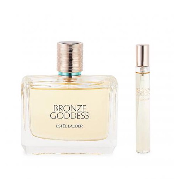 Estee Lauder Bronze Goddess Eau Fraiche Skinscent Traveler Gift Set 3.4 oz / 100 ml Spray + Travel Size