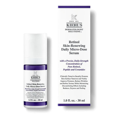 Kiehl Retinol Skin-Renewing Daily Micro-Dose Serum 1 oz / 30 ml – Aroma  Pier Inc