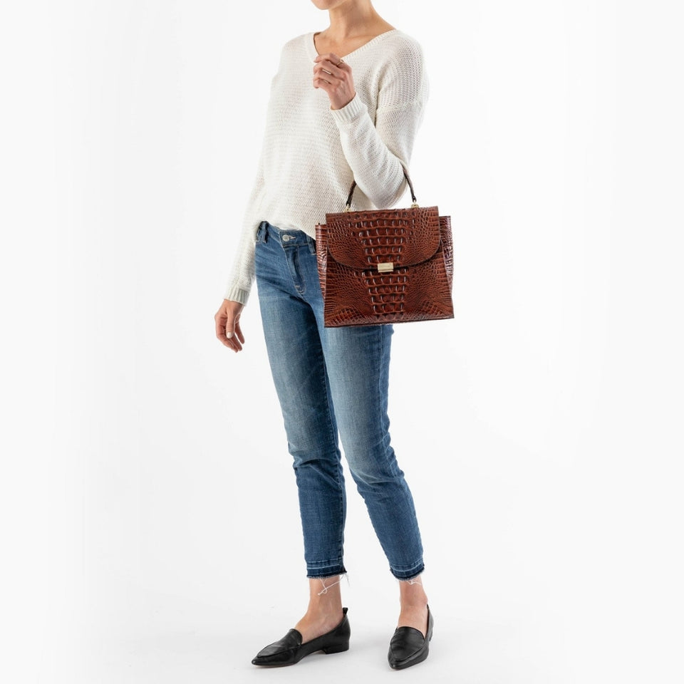Brahmin Obsidian Perdita Ingrid Satchel