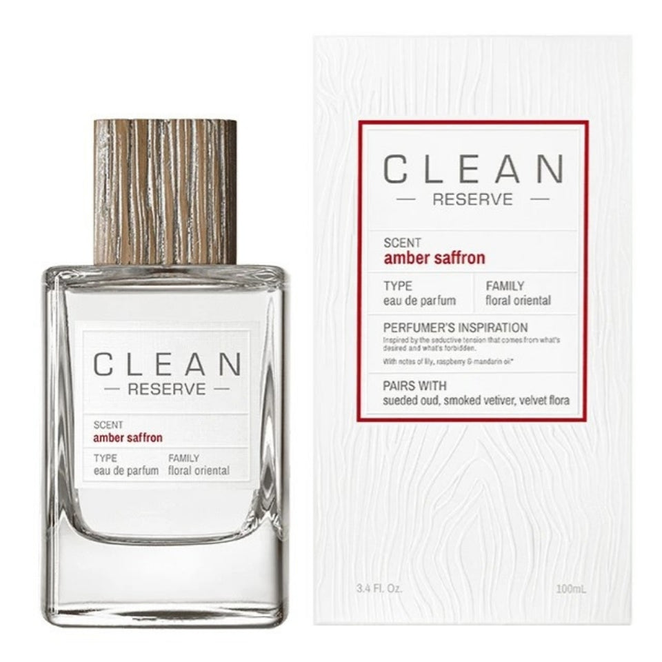 Clean Reserve Amber Saffron 3.4 oz / 100 ml Eau de Parfum Spray