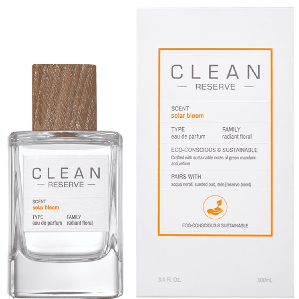 Clean Reserve Solar Bloom Eau De Parfum Spray (Unisex) By Clean - 3.4 oz