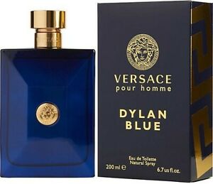 Versace Pour Homme Dylan Blue Cologne 6.7 oz / 200 ml Eau de Toilette EDT Spray By  VERSACE  FOR MEN